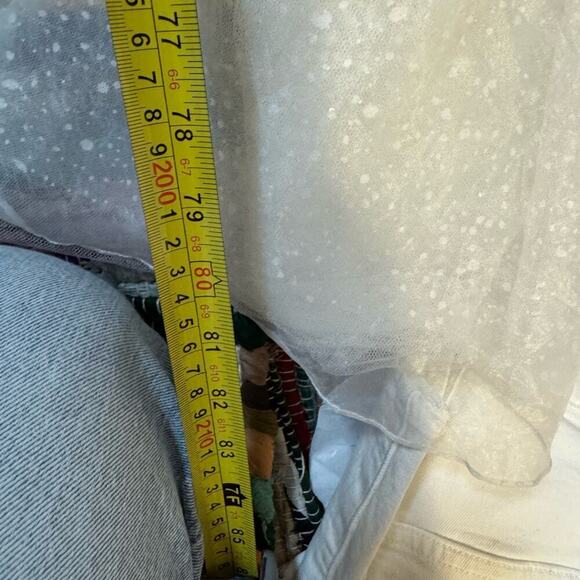 Blue by Enzoani White Sparkle Gabes Tulle Wedding Dress Size 4 - Picture 14 of 15